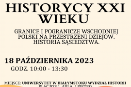 Relacje z konferencji „Historycy XXI wieku - Granice i pogranicze wschodniej Polski na przestrzeni dziejów. Historia sąsiedztwa”