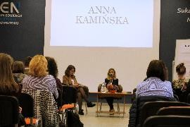 Spotkanie z Anną Kamińską w ramach 9 Podlaskich Spotkań z Pisarzami