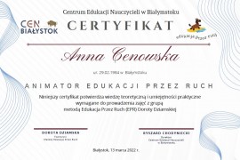 Pierwsi animatorzy Edukacji przez Ruch (EPR) wg Doroty Dziamskiej