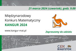 Konkurs matematyczny KANGUR 2024