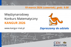 Konkurs matematyczny KANGUR 2026