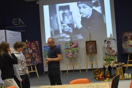 Spotkanie autorskie z Michałem Cirukiem w ramach projektu czytelniczego ,,Czytelniczy przystanek - Złota 4"