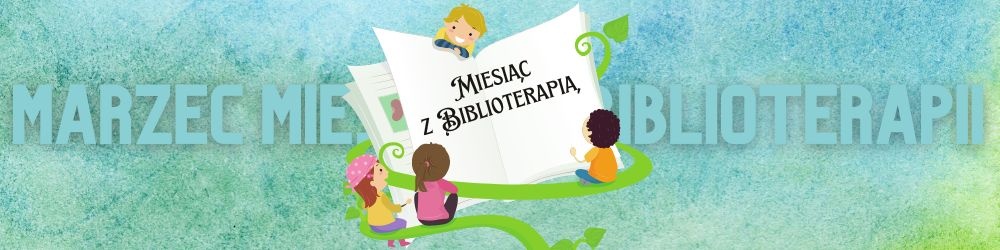 baner miesiąc z biblioterapią